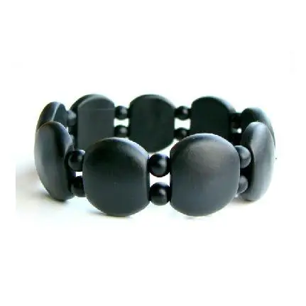 Высокое качество Черный синбин Бианки камень резной каменный браслеты из