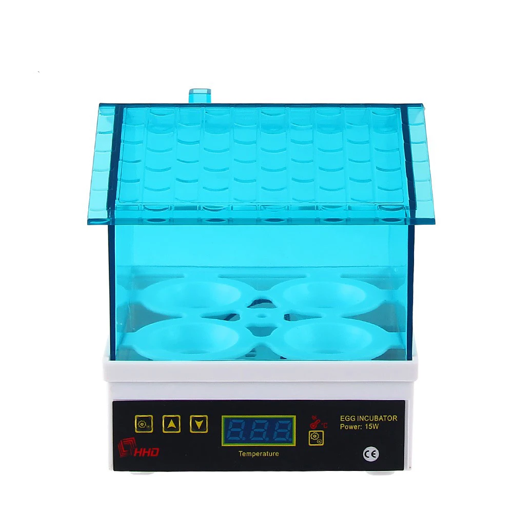 

Egg Incubator Mini Digital Semi Automatic Egg Hatcher 4 Eggs Hatching Machine for Chicken Duck Bird Pigeon Quail