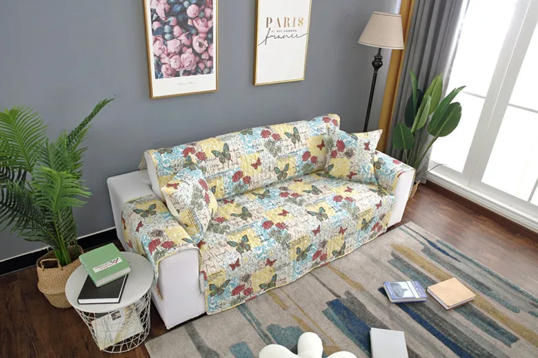 

Printed sanding quilted piece non-slip pet sofa cushion