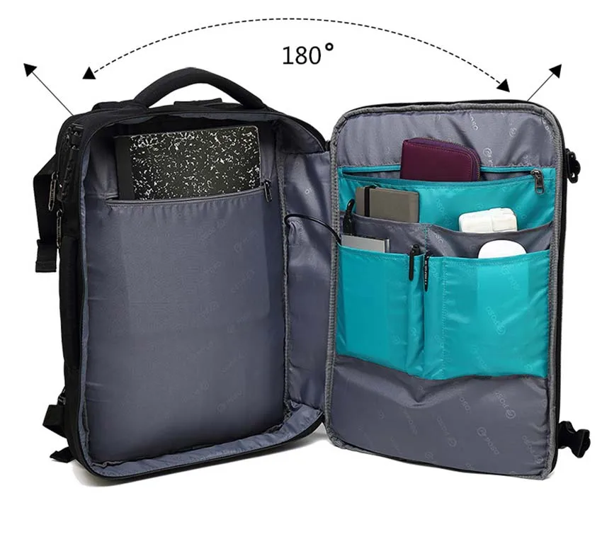 Мужской рюкзак, большая емкость, usb зарядка, Mochila, мужской, Противоугонный, без ключа, TSA замок, дизайн, бизнес рюкзак для ноутбука, дорожная сумка
