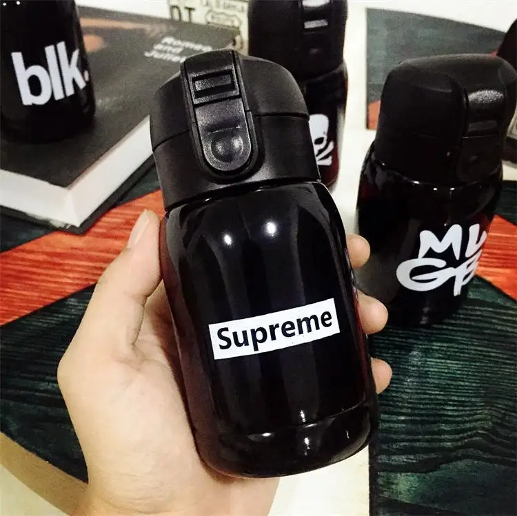 180 мл маленький металлический вакуумный изолированный термос с черепом из