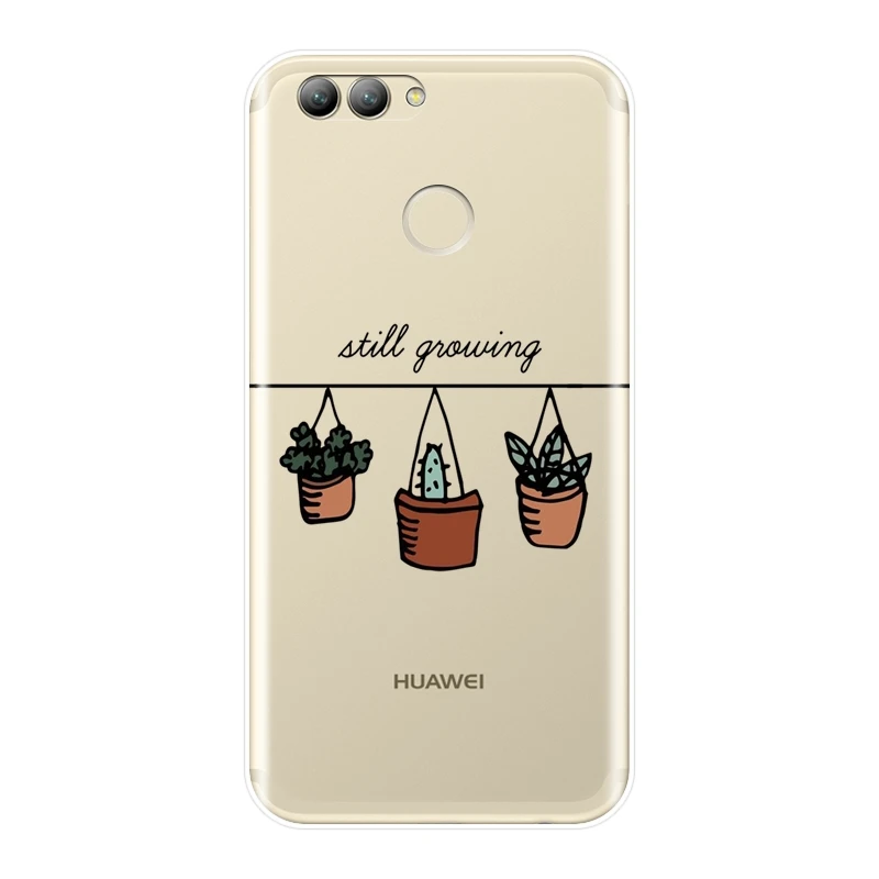 ТПУ задняя крышка для Huawei Nova 2i 3 3I 3E 2 Lite Plus кактус Флора силиконовый мягкий чехол