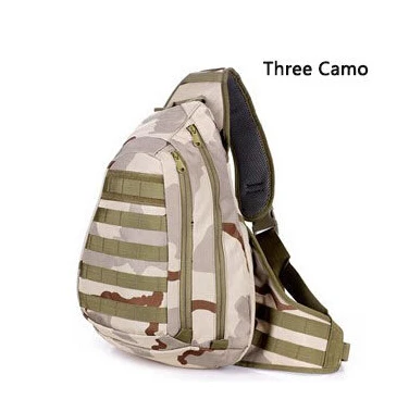 three camo Нагрудный рюкзак А4 на одно плечо, большой рюкзак для путешествий, сумка для путешествий - Цвет: three camo