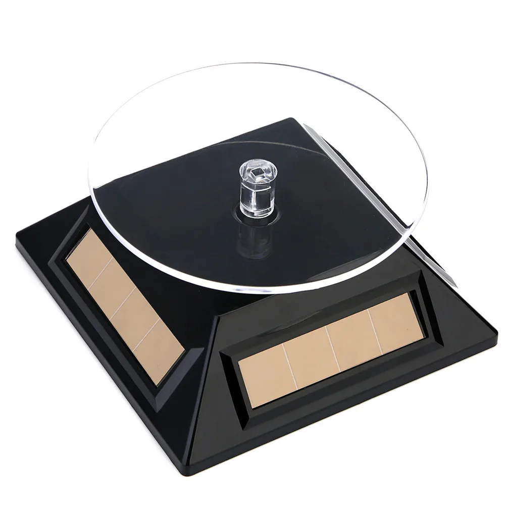 Солнечная вращающаяся на 360 градусов витрина ювелирные часы Дисплей Стенд