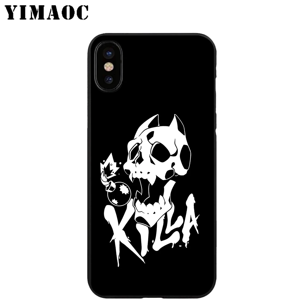 YIMAOC Killer Queen аниме Мягкий ТПУ Черный силиконовый чехол для iPhone X или 10 8 7 6 6S Plus 5 5S SE Xr