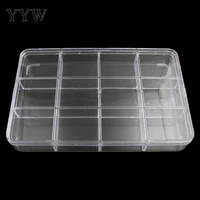 big plastic tool box case 12 cells jewelry rings craft organizer storage beads tiny stuff compartments containers makeup box