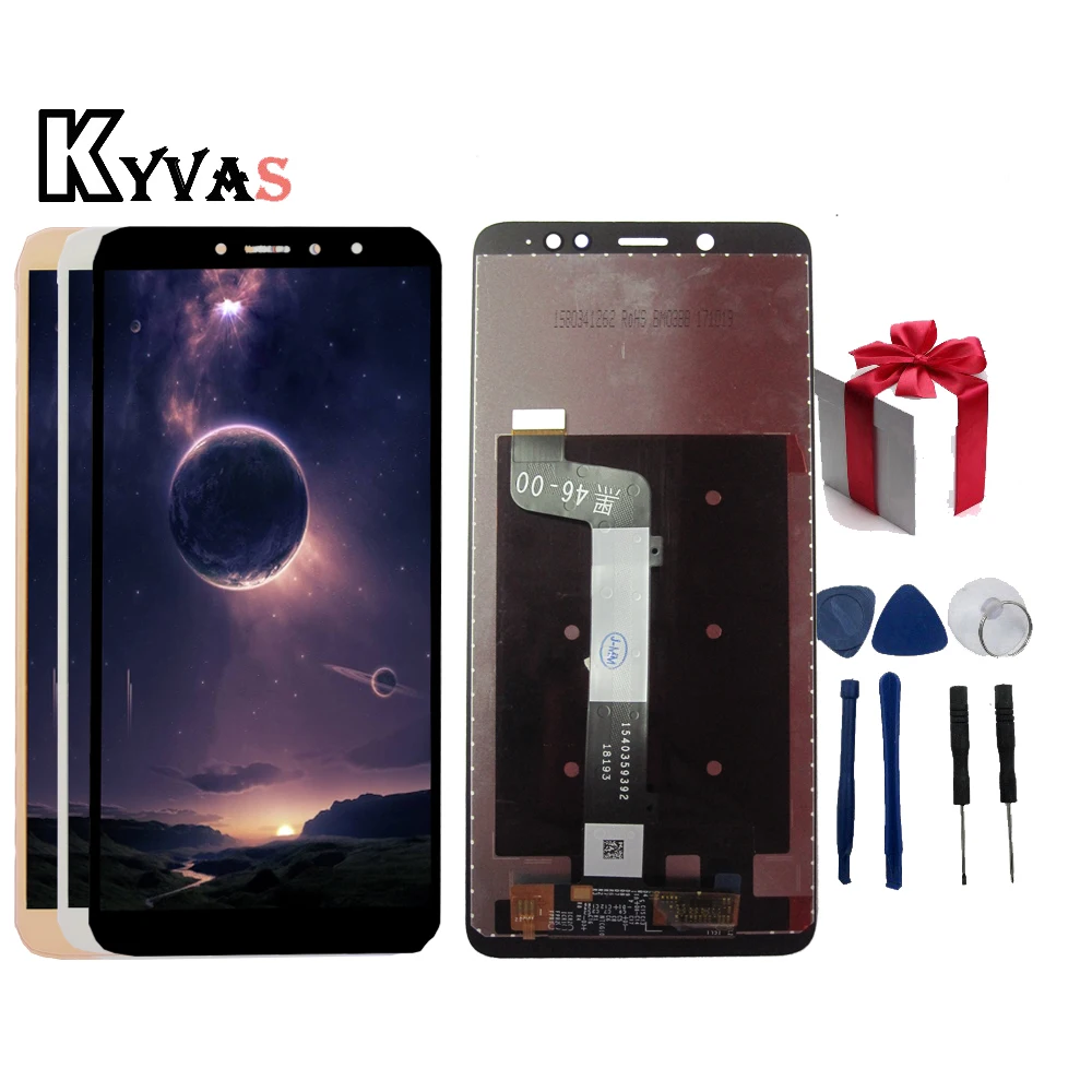 100% протестированный белый/черный для Xiaomi Redmi Note 5 / Pro MEG7S ЖК дисплей + дигитайзер