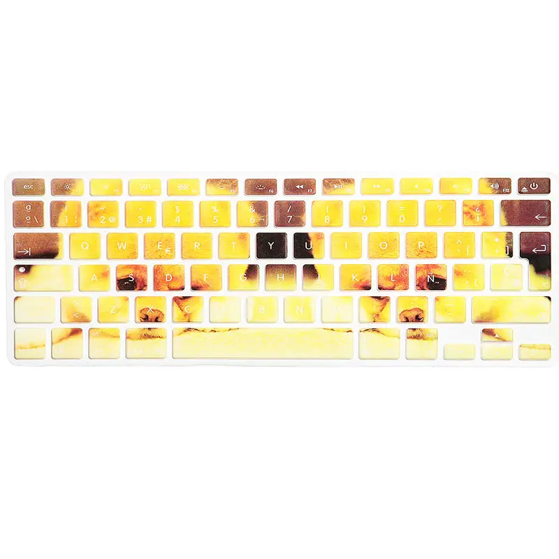 ЕС/Великобритания раскладка испанский Ombre цвета клавиатуры Крышка силиконовая