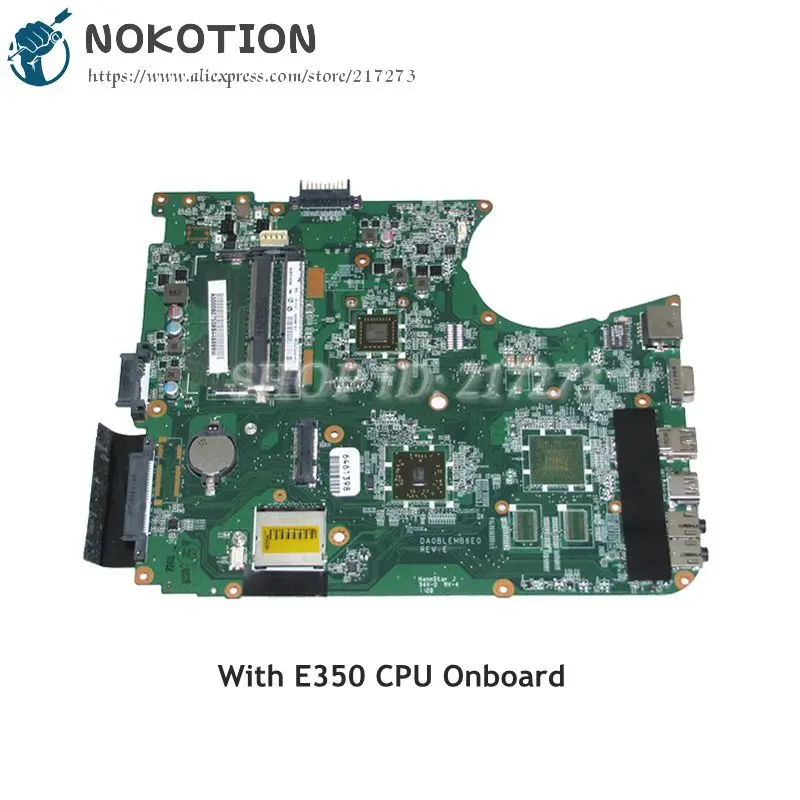 

Материнская плата NOKOTION A000080750 DA0BLEMB6E0 для ноутбука Toshiba Satellite L750 L750D L755