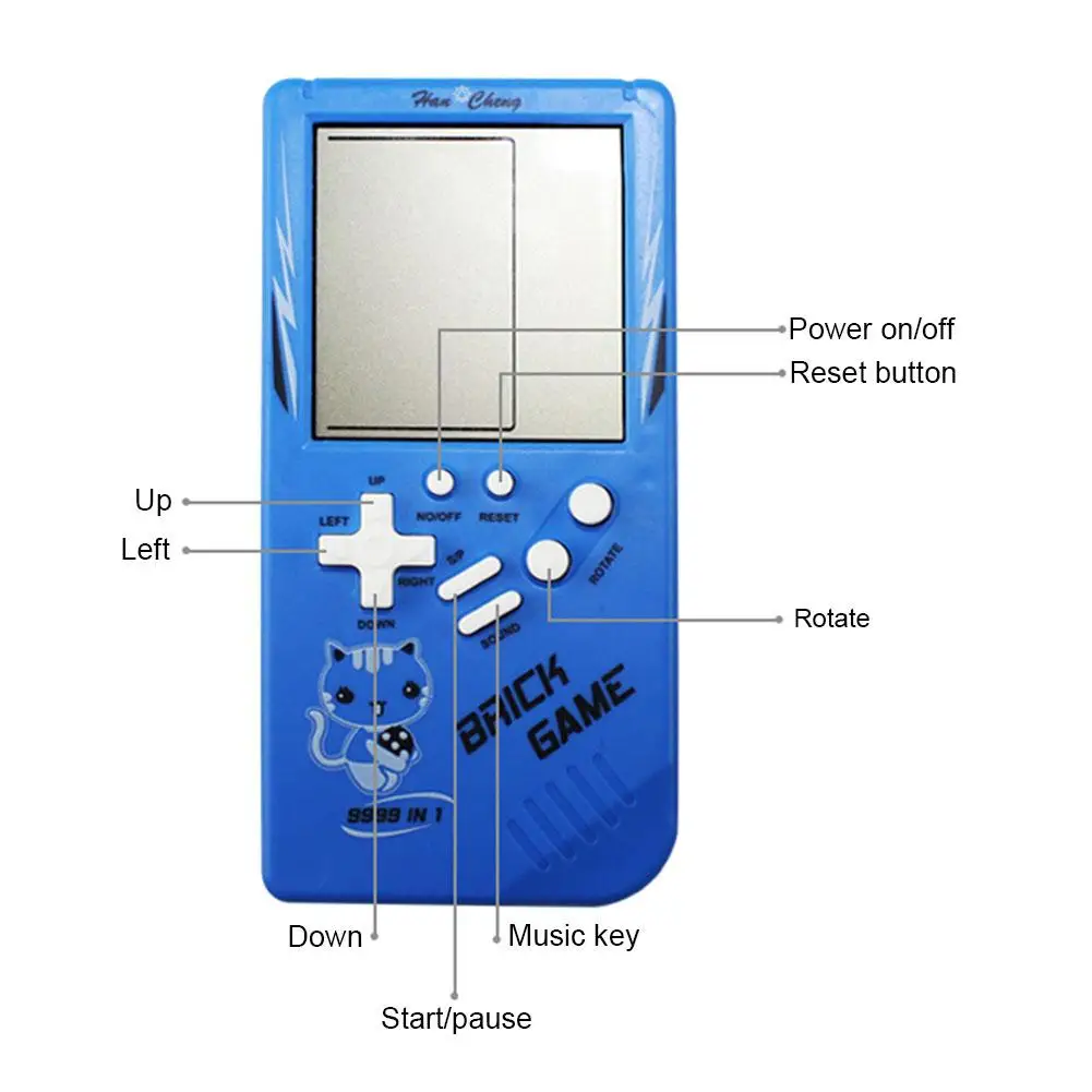 Портативный Классический игровой автомат игра в кирпичи Тетрис детская игровая