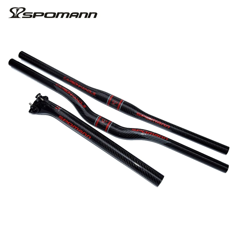 2017 SPOMANN Углеродные детали для дорожного велосипеда комплект из углеродного руля