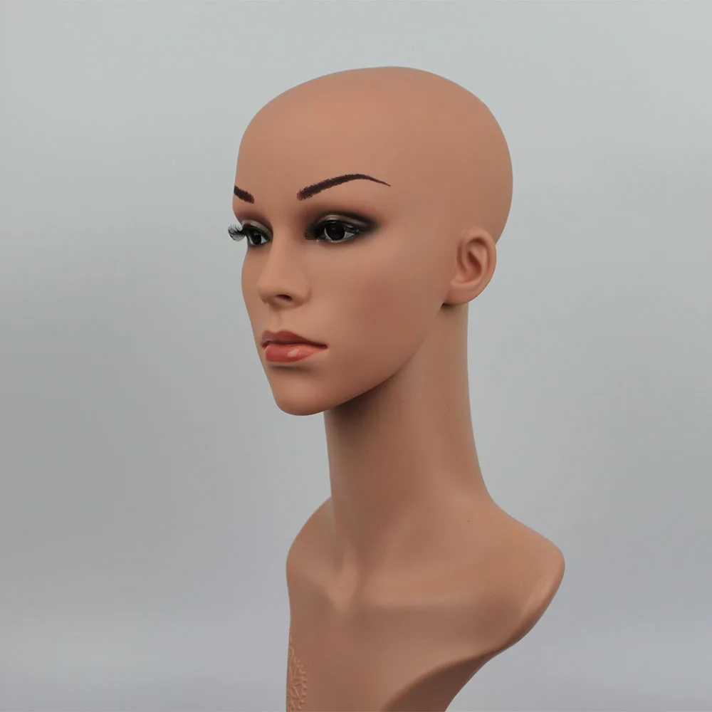 Высокое качество PE реалистичный манекен женщина головы для шляпе и