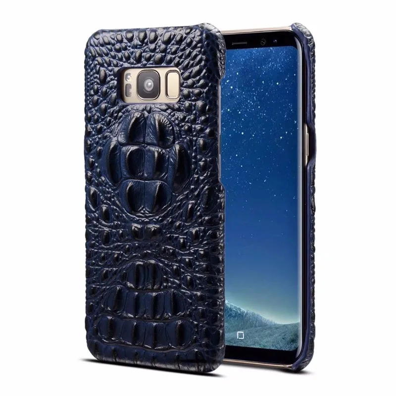 Чехол OUJINUO из натуральной кожи с узором «крокодиловая кожа» для samsung Galaxy S8 Plus S8plus Note 8, роскошная крутая задняя крышка, чехол для телефона