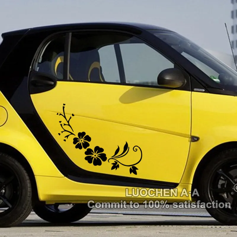 Автомобильные наклейки цветы цветки сакуры японской вишни красивые креативные