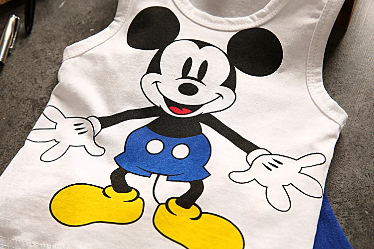 Летняя Пляжная повседневная майка Принцессы Disney 2019 с Микки Маусом для девочек