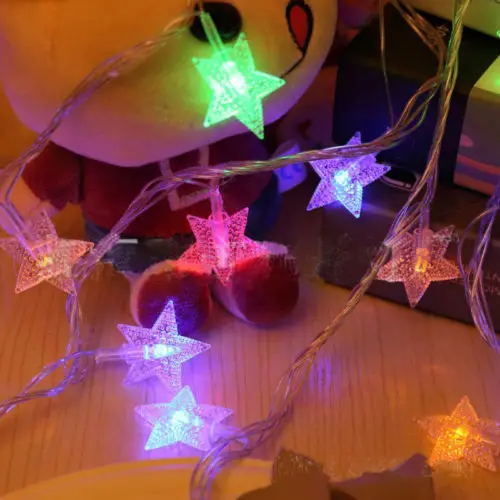 10 м/100LED Рождественские Свадебные вечерние гирлянды с декором/зажим/светильник со