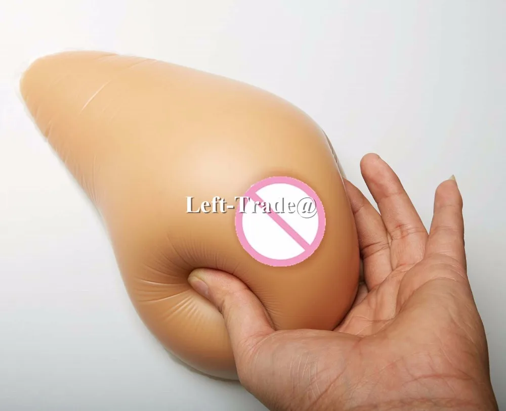 1 pair suntan brown color crossdresser fake silicon breasts 2000g |