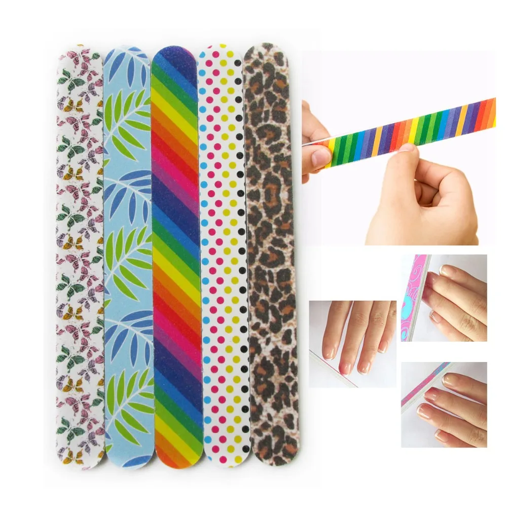 Пилка для ногтей Bittb 5 шт. шлифовальный брусок наждачная доска натуральных и