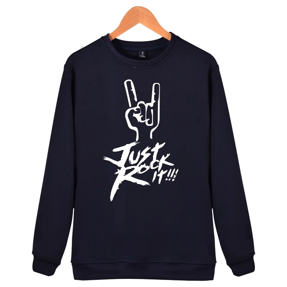Just Rock It альбом монолитный свитшот для мужчин хип хоп Популярная рок-группа зимняя