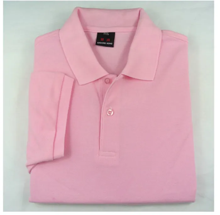 Рубашка-поло Мужская/женская из дышащего хлопка с короткими рукавами 14 цветов