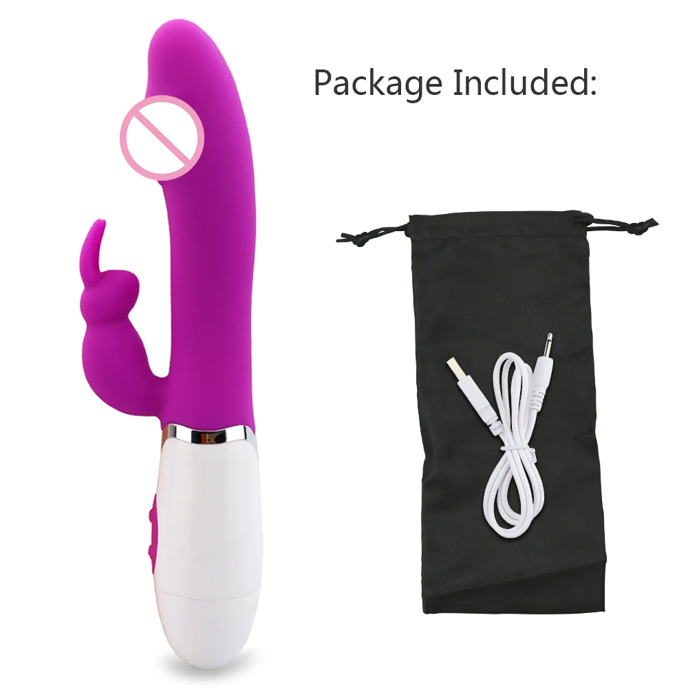 10 скоростной фаллоимитатор вибратор кролик силиконовый водонепроницаемый