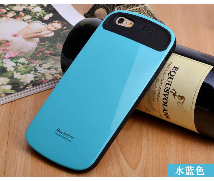Blue Для iPhone 6 6 S iFace чехол из мягкого силикона+ твердая задняя крышка карамельного цвета милый стильный противоударный чехол для iPhone 6S 6 S чехлы чехол s сумки - Цвет: Blue