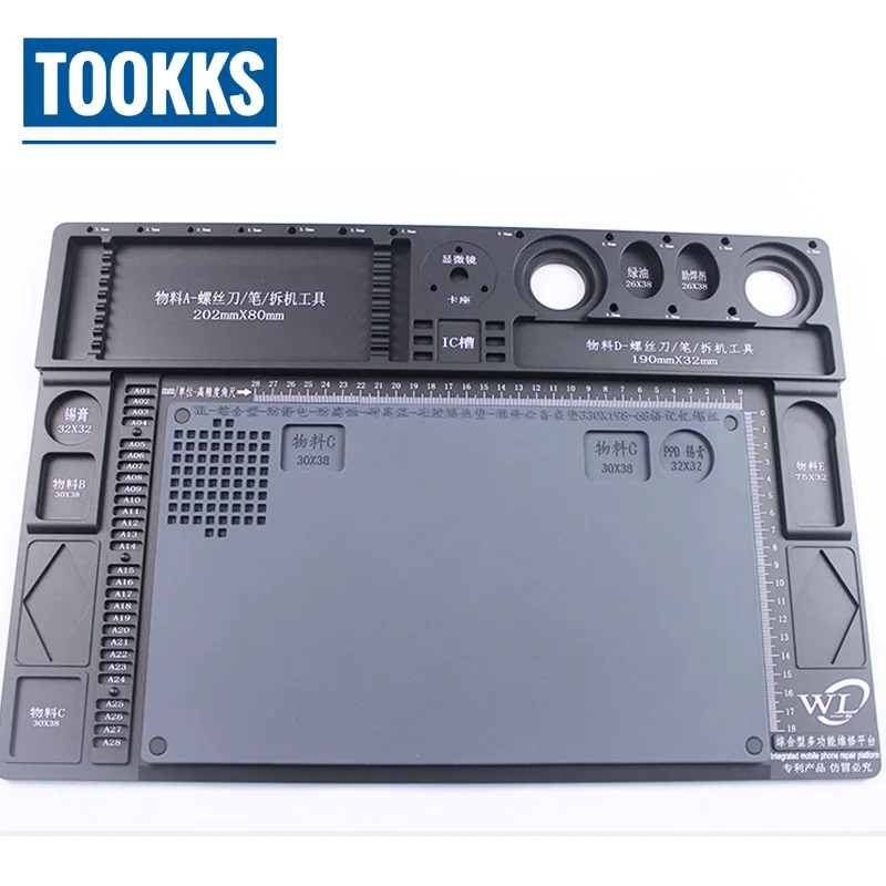 Платформа для микроскопа из алюминиевого сплава WL высокотермостойкий коврик