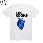 Футболка с коротким рукавом и круглым вырезом, мужская и женская, Азиатского размера, с принтом британской рок-группы HCP4037, футболка THE KOOKS