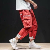 2021 pockets cargo harem pants mens casual joggers baggy tactical trousers harajuku streetwear hip hop fashion swag