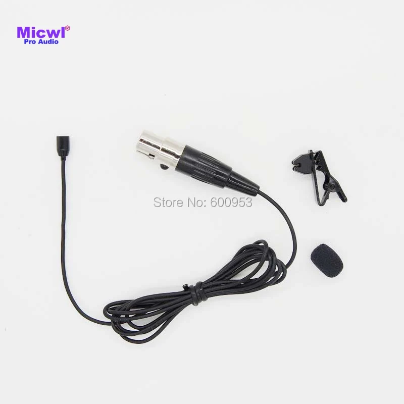 Микрофон MICWL TA4F 4Pin XLR Micro Mini зажим для галстука петличный нагрудный