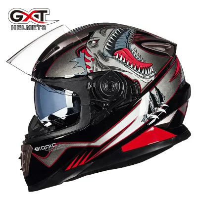 1шт GXT 8 цветов Полный открытый лицо модульный флип двойной козырек точка Capacete шлем мотоциклетный шлем - Цвет: 8