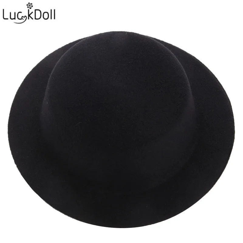 LUCKDOLL модные новые конфетного Цветной шерсть с плоским верхом шапка аксессуары для игрушечной куклы для 18 дюймов американская кукла лучший подарок