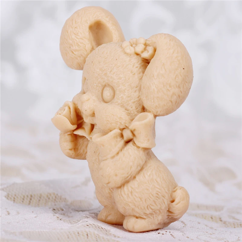 3D Cartoon Rabbit Soap Mold Cake Decorating Tools Moulds Making | Дом и сад