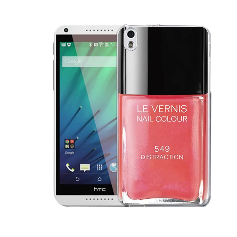 QMSWEI TPU Clear Phone Case For HTC M8 Soft Cartoon Nail Polish Protective Printed Back Cover Free shipping D820 M9 A9 |