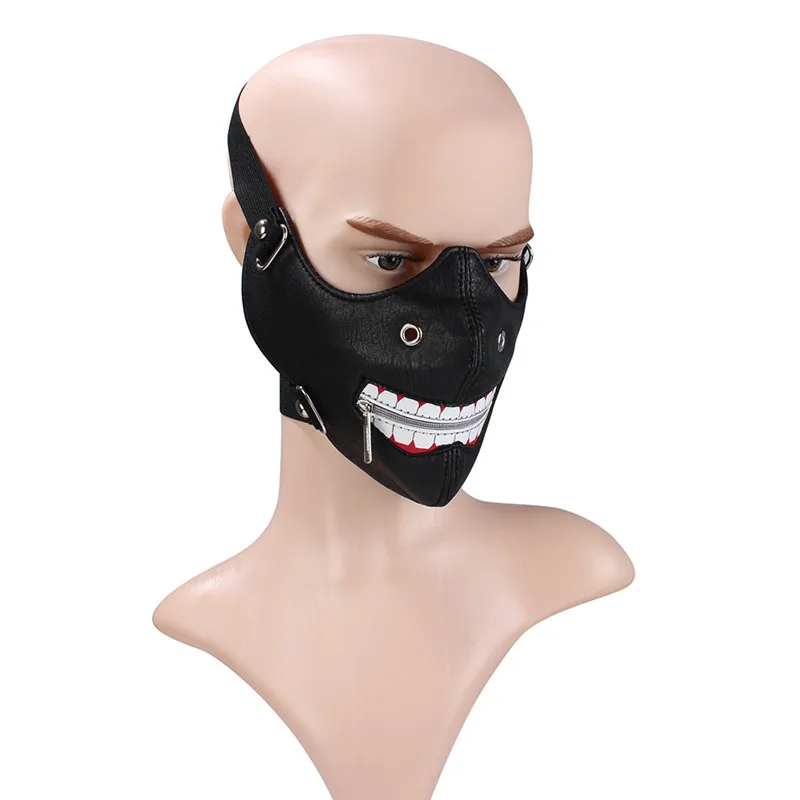 Панк полиуретановая маска Косплэй одежда с надписью Tokyo Ghoul 2 для косплея канеки