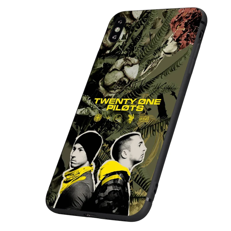Черный чехол ТПУ для iphone 5 5s se 6 6s 7 8 plus x 10 силиконовый чехол для iphone XR XS 11 pro MAX чехол Twenty One Pilots 21 trench