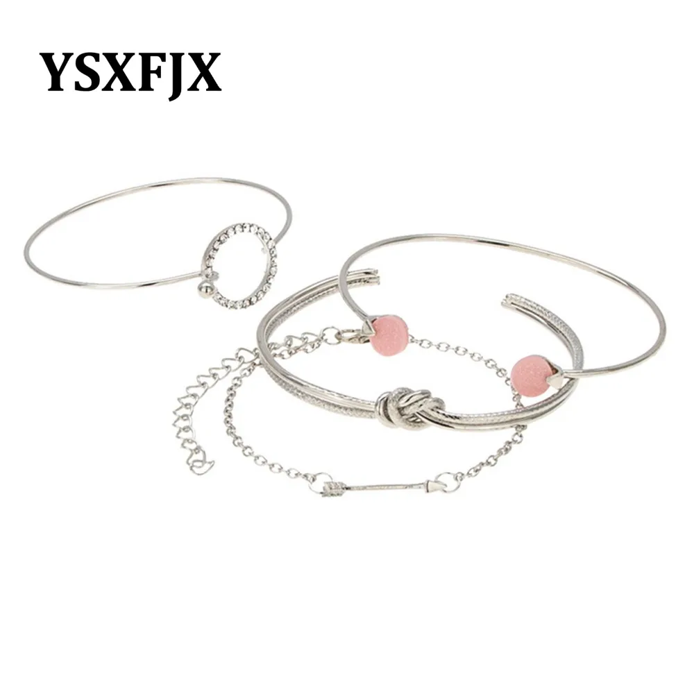 YSXFJX простой темперамент завязанный браслет сплава Открытый сочетание моды jewelry