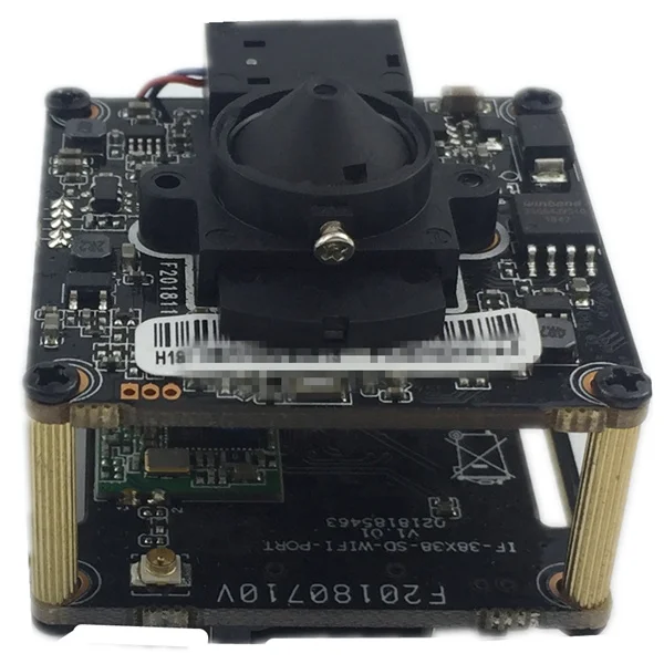 Wifi Беспроводная ip камера Модуль платы Hi3516E + SC2235 с мини объективом все цвета 2.0MP 1080