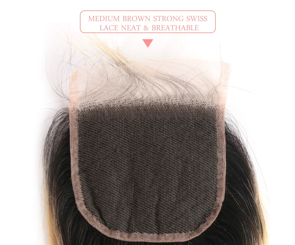 Ali queen hair Products бразильские виргинские волосы 613 или 1b613 Кружева Закрытие прямые волосы закрытие 4X4 Часть 130% плотность