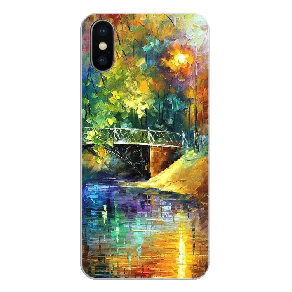 Aura из осень Леонид Afremov картина маслом силиконовый чехол для телефона Motorola Moto x4 E4