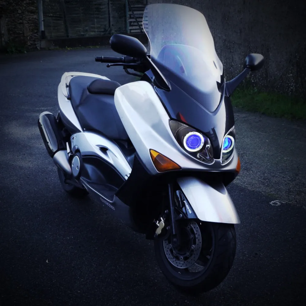 Передние фары KT для мотоцикла Yamaha T MAX 2001 2002 2003 2004 2005 2006 2007 Глаз ангела демона HID
