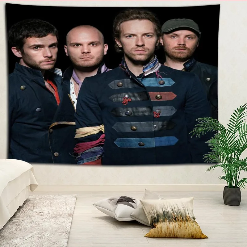 

Coldplay Tapestries Hanging cloth background wall covering bedroom renovation bed decoration tapestry custom logo