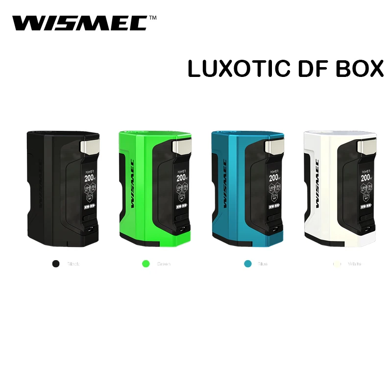 Оригинал WISMEC Luxotic DF Box Mod Vape 200 Вт поддержка гильотина V2 RDA/RTA Tank электронная
