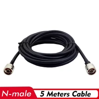 5 meters coaxial cable n male connector low loss signal 5m cable connect with outdoorindoor antenna and 2g3g4g signal booster