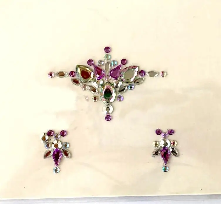Акриловая полимерная мозаика, наклейка Bindi ручной работы в богемном и этническом стиле, украшение для лица и глаз, украшение на лоб, наклейка