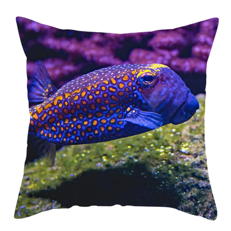 Fuwatacchi морские животные наволочка для подушки рыбки Медузы дома декоративные