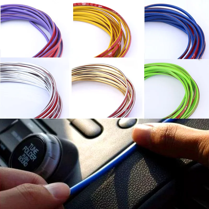 Три метра разноцветной декоративной полосы для украшения автомобиля|car stickers