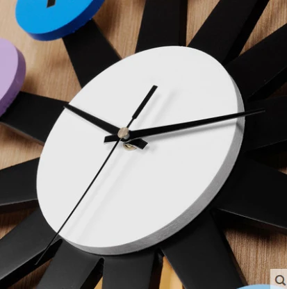 55 см большой размер зеркальные часы цифровые деревянные настенные декоративные