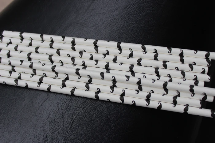 Бумажные соломинки для усов/бороды 25 шт./лот свадьба Рождество День Рождения