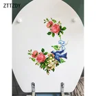 ZTTZDY, 16,5*23,4 см, Классические Цветы и птицы, домашние комнаты, настенные наклейки, Необычные искусственные украшения